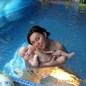 Ksawerek i ja na basenie :)